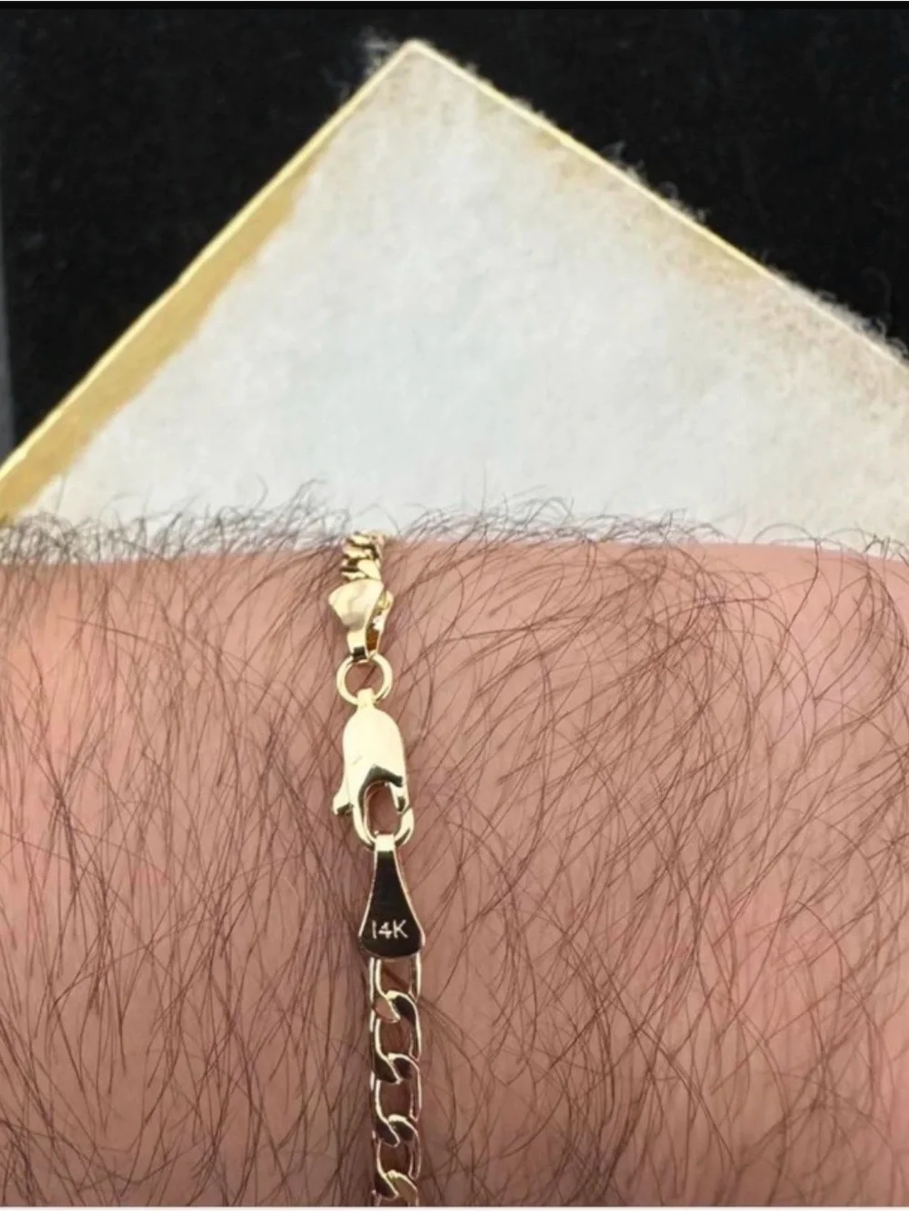 New 3mm Gold plated Cuban Link Bracelet